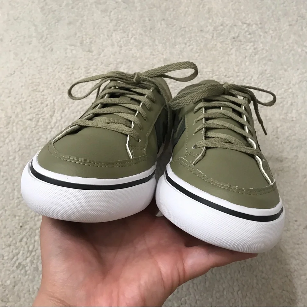 Converse Mens Olive Green Sneakers Faux Leather All Star Tobin Ox Size 8.5 - Picture 7 of 10